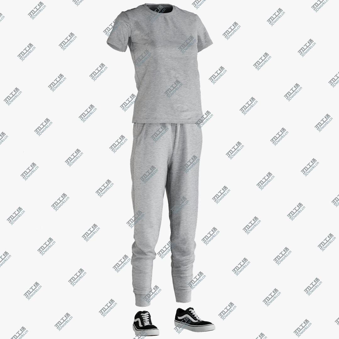 images/goods_img/20210319/3D model Women's Sport Pants Sneakers Tshirt 1/1.jpg
